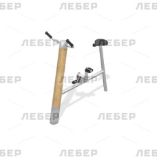 Велотренажер Эко (лиственница ø130мм, нержавеющая сталь)