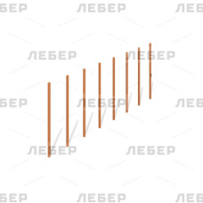 Препятствие для собак. Тип 1. Змейка