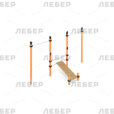 Комплекс из двух турников и скамьи (Нержавеющая сталь) Комплекс из двух турников и скамьи (Нержавеющая сталь)