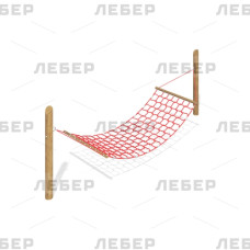 Гамак на стойках из круглого бруса (лиственница ø130мм) Гамак на стойках из круглого бруса (лиственница ø130мм)