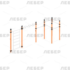 Рукоход-змейка, шведская стенка и турники (Нержавеющая сталь) Рукоход-змейка, шведская стенка и турники (Нержавеющая сталь)