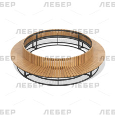 Диван парковый круглый