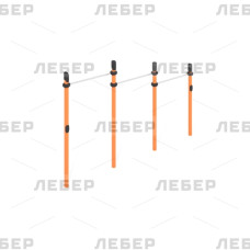 Тройной каскад турников (Нержавеющая сталь)