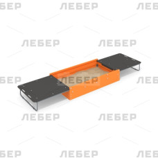 Песочница с раздвижной крышкой