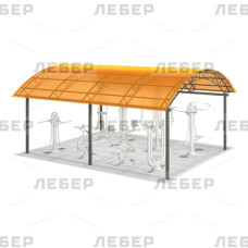 Навес над тренажерами ЛГТН-5,5x6 Навес над тренажерами ЛГТН-5,5x6