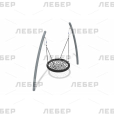 Качели на стойках с подвесом «Гнездо»