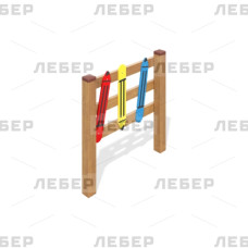 Секция ограждения для детской площадки «Художник» без столбов Секция ограждения для детской площадки «Художник» без столбов