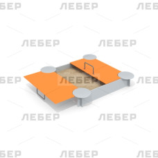 Песочница классическая с крышкой