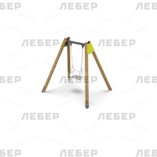 Рама на деревянных стойках для одинарных качелей Рама на деревянных стойках для одинарных качелей