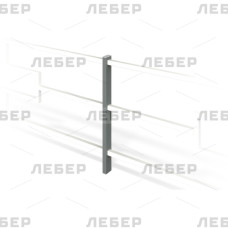 Столб для газонного ограждения 40х40 (h=500)