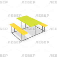 Стол с лавочками 