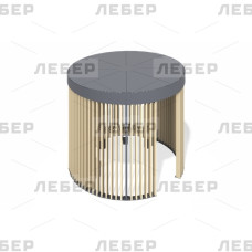 Пергола круглая со скамейкой