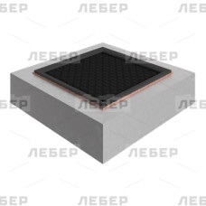 Батут квадратный с плетеным ленточным полотном 1540 х 1540 Батут квадратный с плетеным ленточным полотном 1540 х 1540